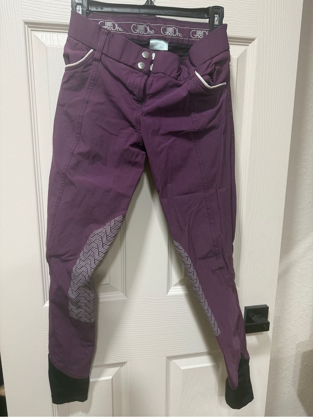 Ghodho Women's Purple Riding Breeches